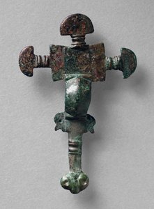 Keresztes bross, Haslingfield, Cambridgeshire, angolszász (rézötvözet) alkotó: Unbekannt
