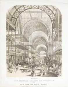 Crystal Palace, Nagy kiállítás utáni kilátás a déli kereszthajóról, Crystal Palace, Sydenham alkotó: Unbekannt