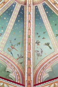 Részlet a mennyezetről, Castell Coch, Dél-Wales (fotó) alkotó: Unbekannt