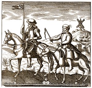 Don Quijote és Sancho Panza alkotó: Unbekannter Künstler