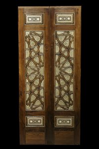 Csillagdíszített ajtó. Egyiptom, Kairó, 1380-1420 körül. Rózsafa, jujubier, ebene, elefántcsont. Louvre múzeum alkotó: William M. Timlin