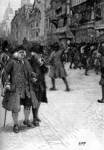 Dr. Samuel Johnson a Gordon-lázadásokat nézi alkotó: Unbekannter Künstler