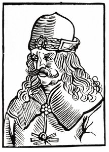 Drakula, 1550 körül (fametszet) alkotó: Unbekannter Künstler