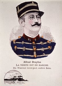 Dreyfus-ügy : az igazság fut, 20. század eleje (metszet) alkotó: Unbekannter Künstler