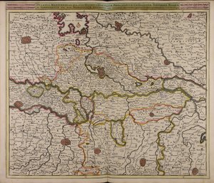 Ducatus Mantuensis : in qua sunt ducatus Guastallae principatuum Castiglionae Solverinae Bosolae et Sabbionettae nec non Mirandolae ducatus : cum ommibus adjacentibus provinciis alkotó: Unbekannter Künstler