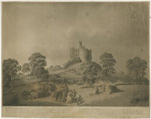 Dudley kastély: - The Keep: akvatinta vésett leírással, nd [c 1793] alkotó: Unbekannt