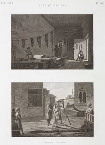 Festék- és pigmentipar Festékművek és kötélgyártás, Egyiptom, 1798 alkotó: Unbekannt