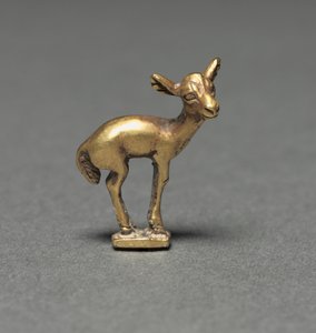 Elk Fawn Finial, ie 400-200 alkotó: Unbekannt