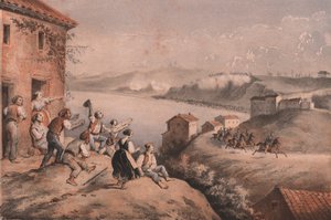 Lamoriciere tábornok szökése, Ancona ostroma alkotó: William M. Timlin
