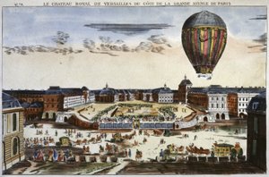 Kísérletezzen hőlégballonnal Versailles-ban alkotó: Unbekannter Künstler