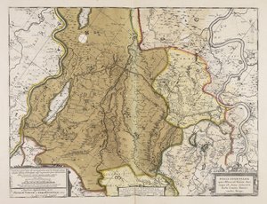 Fossa Eugeniana quae a Rheno ad Mosam duci coepta est anno MDCXXVII ductu comitis Henrici vanden Berge ductu comitis Henrici vanden Berge alkotó: Unbekannter Künstler