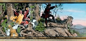 A Wartburg megalapítása. alkotó: Unbekannter Künstler