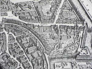 Frankfurt Judengasse 1628 alkotó: Unbekannter Künstler