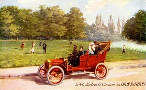 Francia reklám a De Dion-Bouton autóról, 1904 körül. alkotó: Unbekannter Künstler