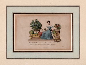 A barátság mindig ékesíti az estéidet, Augsburg, 1830 körül (metszet) alkotó: Unbekannter Künstler