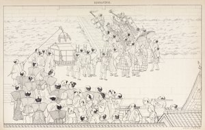 Beerdigungsprozession, Japan von Unbekannt