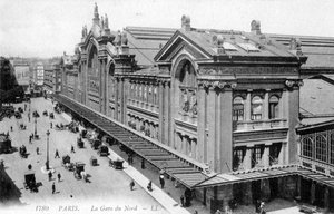 Gare du Nord, Párizs, 1900 körül alkotó: Unbekannter Künstler