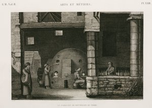 Glass Manufacture Glassworks, Egyiptom, 1798 alkotó: Unbekannt