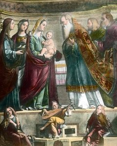 Goethe travels to Venice, here the painting of Holy Mary showing Jesus at the temple by Carpaccio alkotó: Unbekannter Künstler