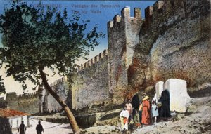 Görögország, Szaloniki (vagy Szaloniki): A falmaradványok - Képeslap 1914-1918 alkotó: Unbekannt