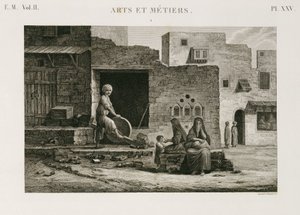 Hardver és vasáru Késcsiszoló, Egyiptom, 1798 alkotó: Unbekannt
