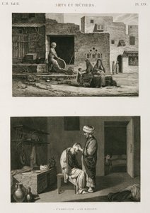 Hardver és vasáru Késcsiszoló és borbély, Egyiptom, c 1798 alkotó: Unbekannt