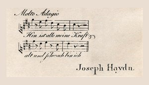 Haydn "Látogatást gátló" kártya (metszet) alkotó: Unbekannter Künstler