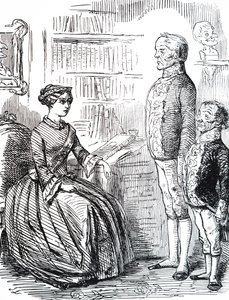 Henry John Temple, 3. Palmerston vikomt átadja lemondását Viktória királynőnek. alkotó: Unbekannter Künstler
