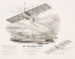 Henson „Légi gőzkocsija”, 1842 alkotó: Unbekannt