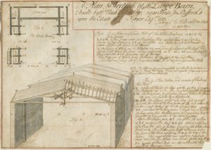 Tippek – Barn on the Floyer Estate: tollrajz, 1733. április 25. alkotó: Unbekannt