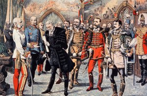 Magyar méltóságok fogadása I. Ferenc József által Magyarországon alkotó: Unbekannter Künstler