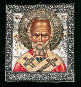 Szent Miklóst ábrázoló ikon alkotó: Benjamin Baud
