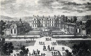 Ile de France, Seine et Marne (77), Pomponne: a Chateau de Pomponne külső képe - 1929-es levelezőlap alkotó: Unbekannt