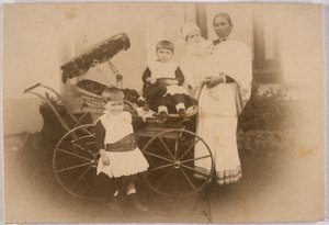 Indiai ayah európai védenceivel, 1870 körül alkotó: Unbekannt