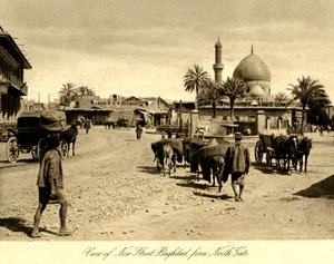 Irak - A bagdadi Új utca látképe az északi kapu felől alkotó: Unbekannter Künstler