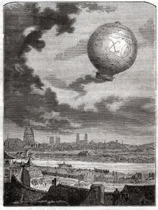 Jean Francois Pilatre de Rozier. alkotó: Unbekannter Künstler