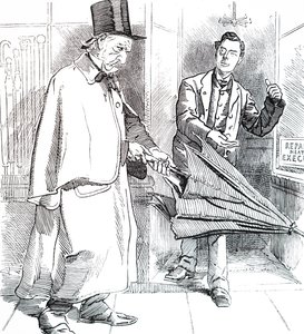 Joseph Chamberlain és William Ewart Gladstone. alkotó: Unbekannt
