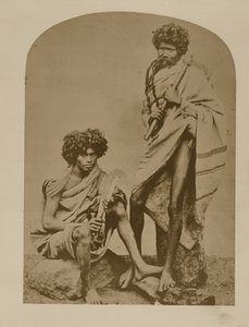 Kurumbarok a Neelgerries-ből, 1. sz. 431 a „Faces of India”, pub. 1872 (szépia fotó) alkotó: Unbekannt