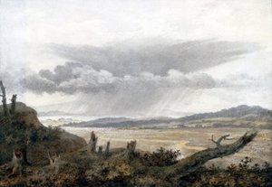 Tájkép és felhő tanulmány Luke Howardtól, 1808-1811 körül alkotó: Unbekannter Künstler