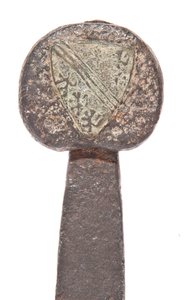 Késő középkori széles kard, korábbi viking pengével és a De Bohun család karjain, Hereford és Essex grófjai, 11-14. század alkotó: Unbekannt