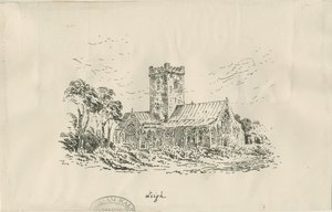 Leigh Church: litográfia, és [?XIX. század] alkotó: Unbekannt