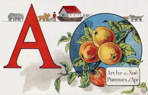 A betű: Noe bárkája, Apy Apple. Metszet "ABC L
