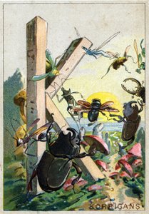 K betű, mint Korrigans. Mr. Marinier művészi ábécéje. Szerkesztette Henry Sicard, 19. század vége. Kromolitográfok reklámozása a gyógyszertárakban forgalmazott termékekhez. Mérete: 12,5 x 9 cm alkotó: Unbekannt