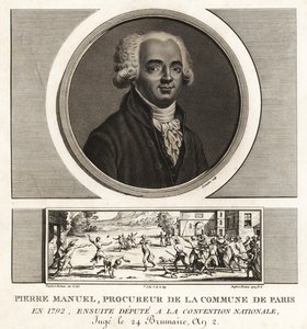 Louis Pierre Manuel, író, Prucurer a párizsi kommünbe, guillotinált 1793-ban alkotó: Unbekannt