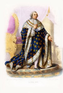XVI. Lajos francia király (metszet)