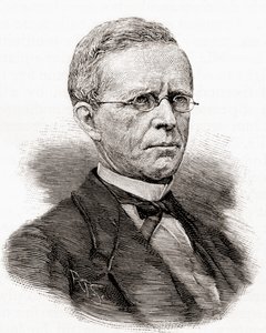Lyman Trumbull, a The Century Magazine-tól, 1887-ben megjelent (metszet) alkotó: Unbekannter Künstler