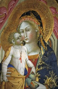 Madonna és gyermek, Francesco di Gentile, XIV. század, Piersanti Múzeum, Matelica, Marche, Olaszország alkotó: Unbekannt