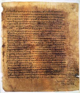 Kéziratos tekercs: egy palimpszeszt. alkotó: Unbekannter Künstler