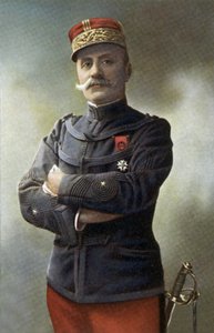 Ferdinand Foch marsall (1851-1929), a francia hadsereg hadosztály tábornoka, majd a francia hadsereg északi hadseregének parancsnoka, a francia hadsereg vezérkari főnöke és a francia hadsereg alliai csapatainak tábornoka 1918 márciusában, 1918-ban kapja me alkotó: Unbekannter Künstler