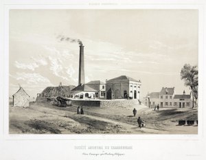 Bányászat, Szén Szénbányászati Vállalat, Pieton Campagne, Belgium alkotó: Unbekannt